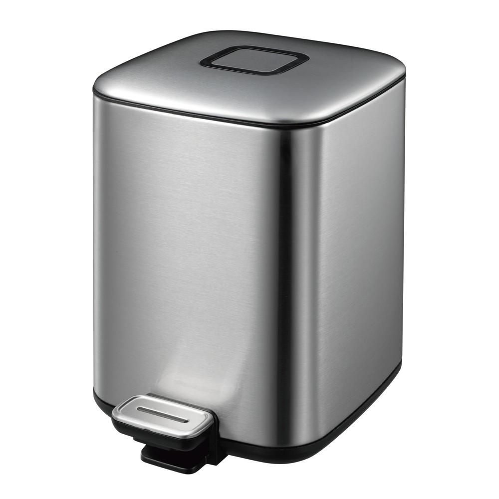 Produktabbildung: Tret-Abfalleimer Regent, 6 l, Edelstahl matt
