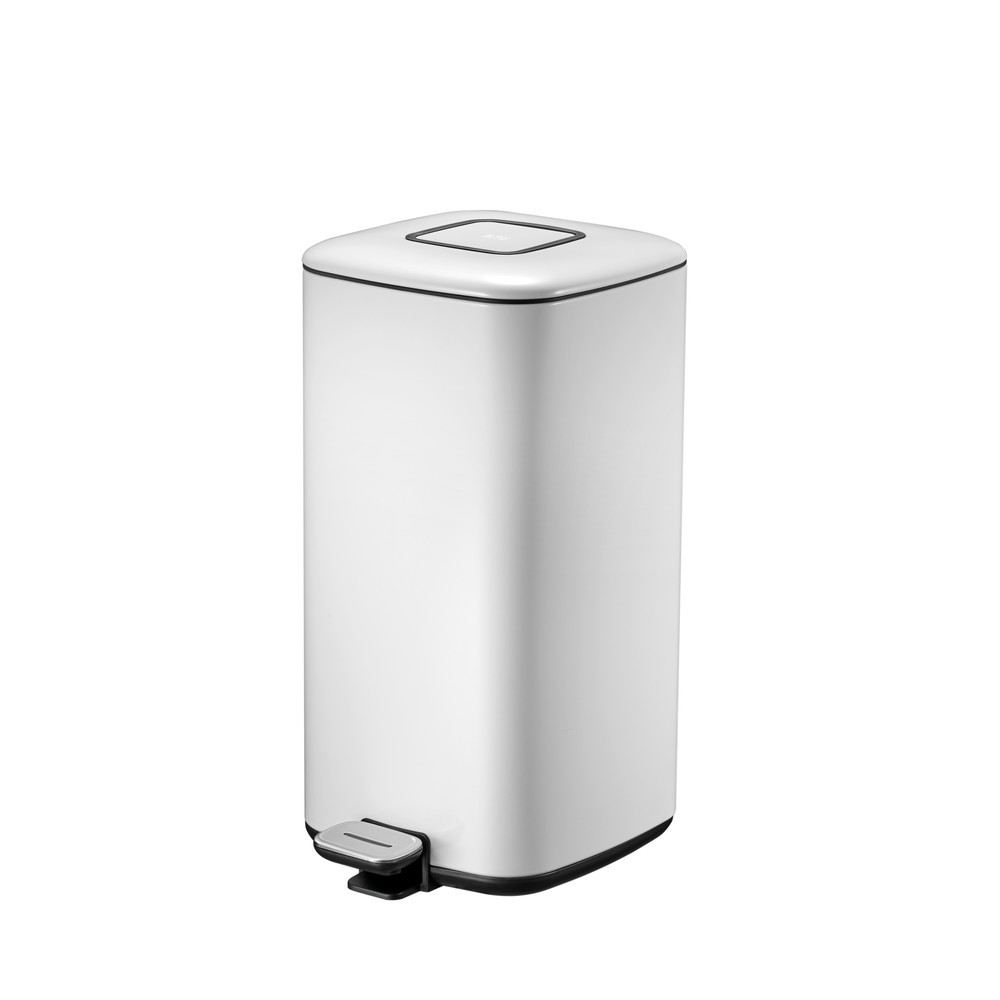 Produktabbildung Nr. 1: Tret-Abfalleimer Regent, 20 l, weiß