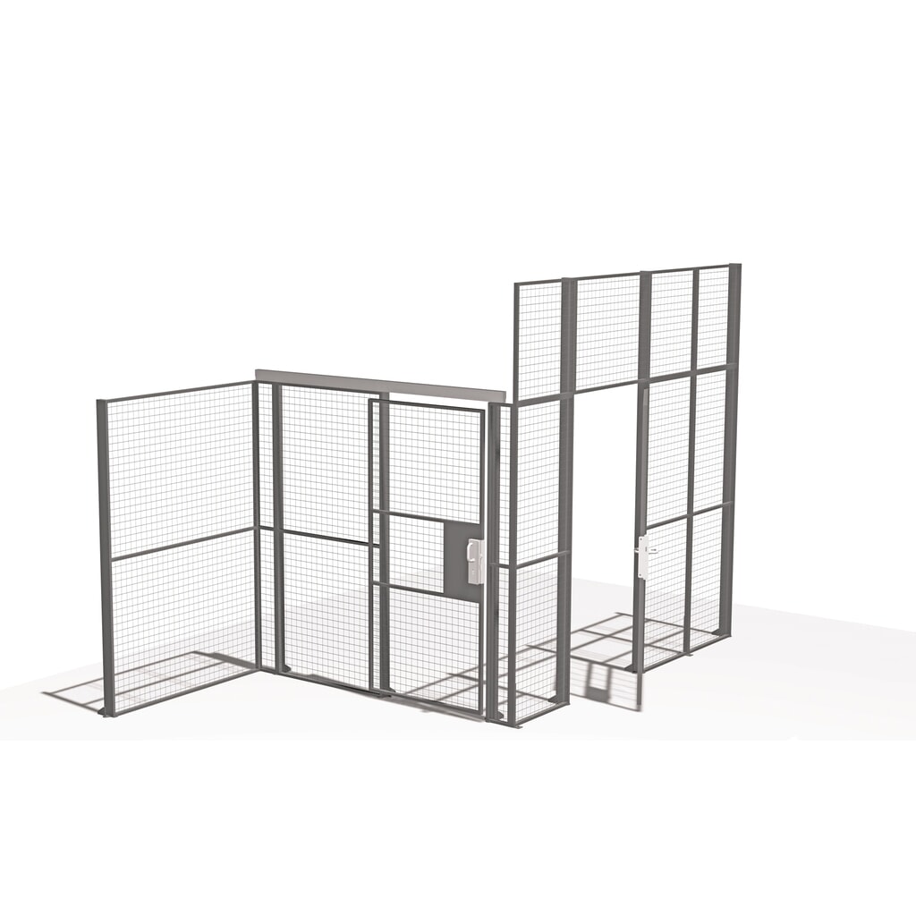 Produktabbildung: TROAX® Wandelement Standard, für Lagertrennwand, HxB 2.200 x 200 mm