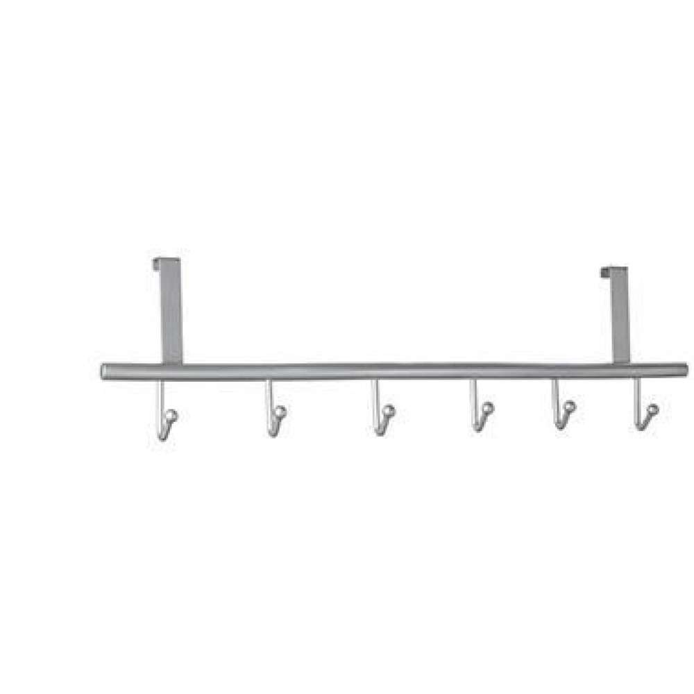 Produktabbildung: ALCO Türgarderobe 2839 17x6,8x60cm Metall silber