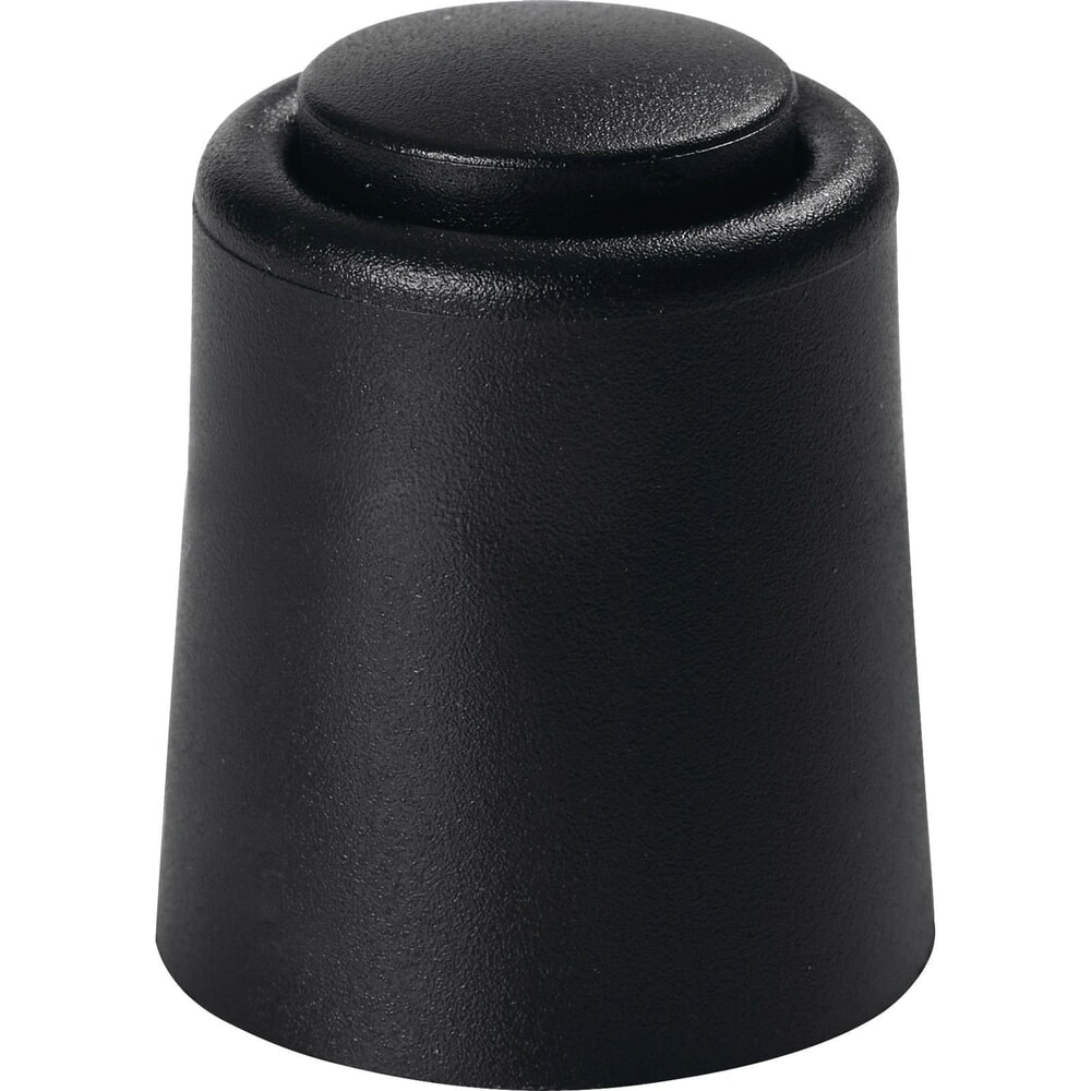 Produktabbildung: Türpuffer, schwarz, Ø 29 mm Höhe 35 mm, Dübelmontage