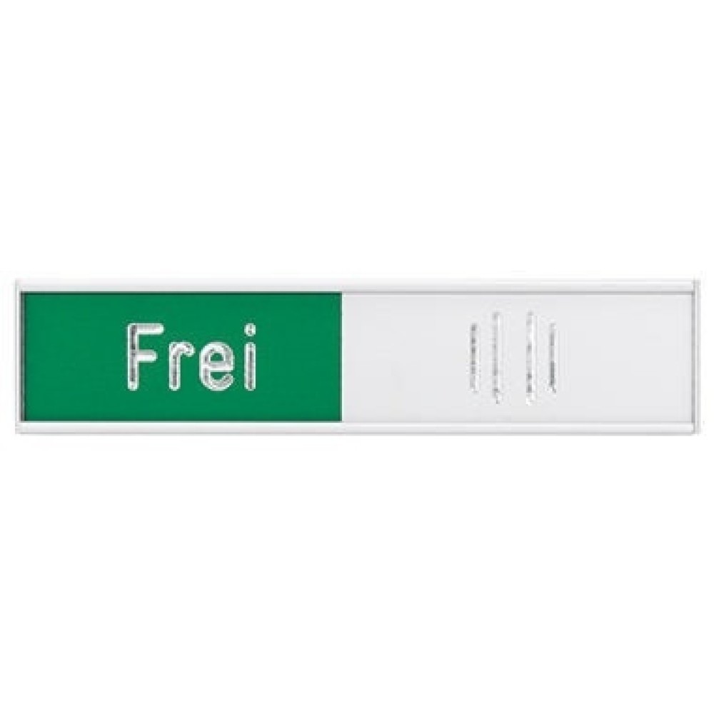 Produktabbildung: FRA Frei-Besetz-Anzeige deutsch 102x27,4mm al selbstkl. BS0117