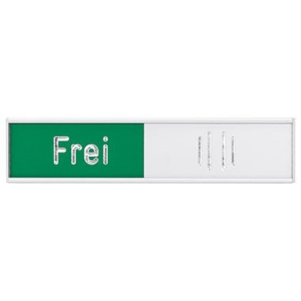 Produktabbildung: FRA Frei-Besetz-Anzeige deutsch 102x27,4mm al selbstkl. BS0117