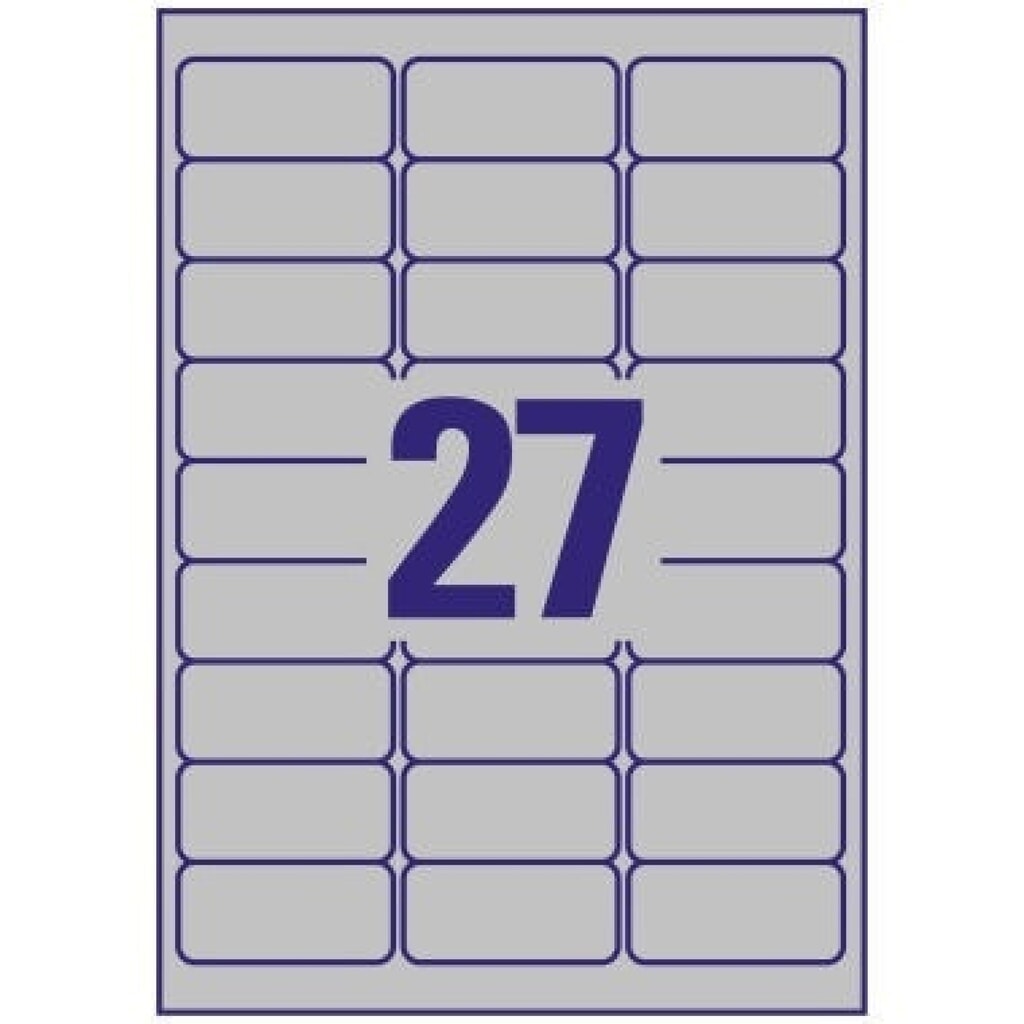 Produktabbildung Nr. 7: Avery Zweckform Etikett 63,5x29,6mm Typenschild 2.700 Etik./Pack.