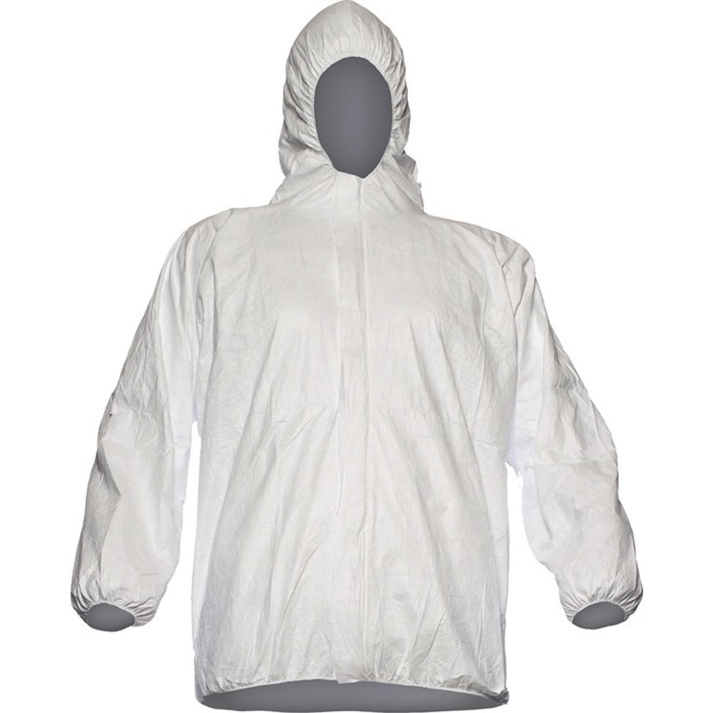 Produktabbildung: Tyvek® Chemikalienschutzjacke TYVEK® PP33, Größe M, weiß