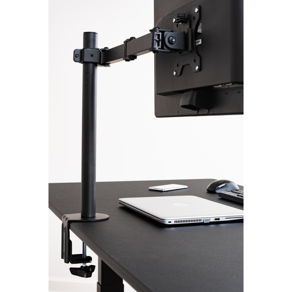 Zdjęcie produktu nr 2: Uchwyt monitora na 1 monitor, z funkcją pochylenia i obrotu, czarny