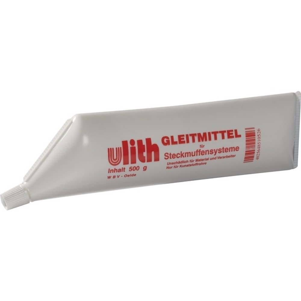 Produktabbildung: ULITH Gleitmittel, weiß Einsatzgebiet f. Steckmuffensysteme, 500 ml
