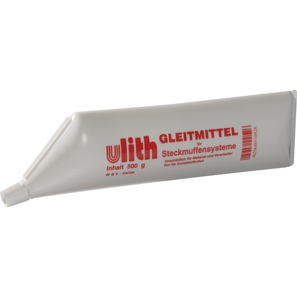 Produktabbildung: ULITH Gleitmittel, weiß Einsatzgebiet f. Steckmuffensysteme, 500 ml