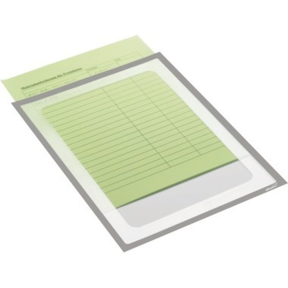 Produktabbildung: Ultradex Infotasche 879609 225x312mm sk grau