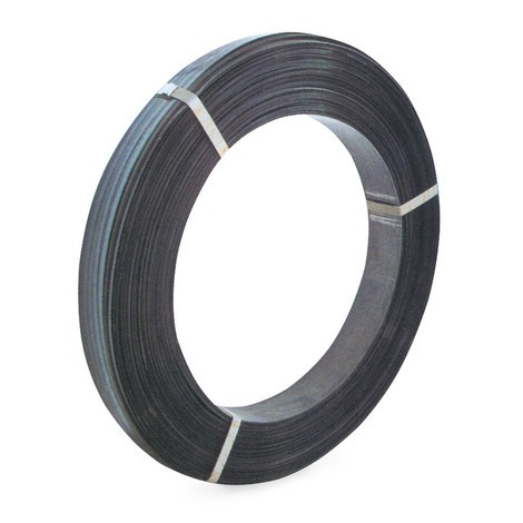 Umreifungsband aus Stahl, schwarz lackiert, mehrlagig, Kern-Ø 406 mm, Stärke 0,50 mm