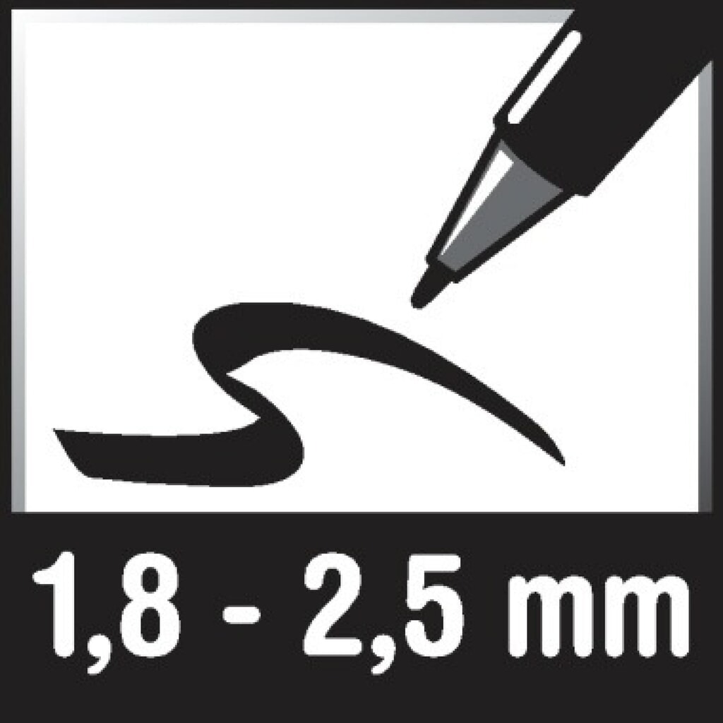 Produktabbildung Nr. 2: uni-ball Pigmentmarker uniPOSCA PC-5M 182501 1,8-2,5mm weiß