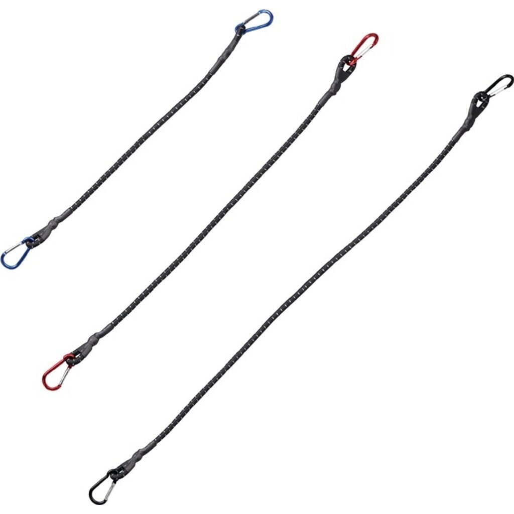 Produktabbildung: UNITEC Gepäckspannerset, Länge 60, 80, 100 cm, 3-teilig, mit Karabinerhaken
