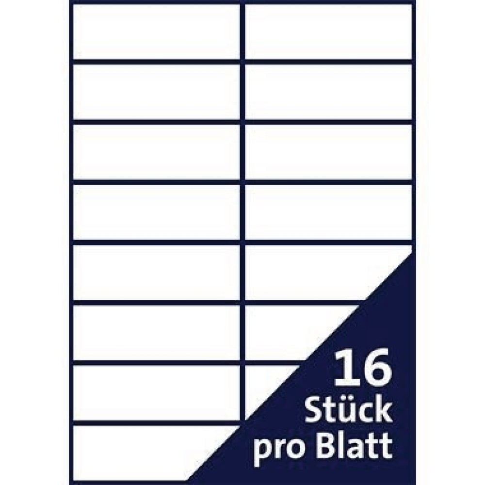 Produktabbildung Nr. 3: Soennecken Etikett 5764 105x37mm weiß 1.600 St./Pack.