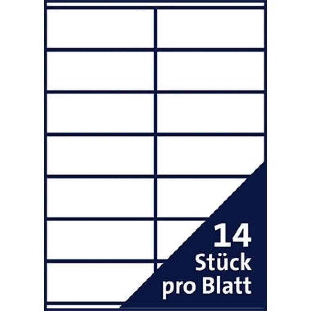 Produktabbildung Nr. 3: Soennecken Etikett 5766 105x42,3mm weiß 1.400 St./Pack.