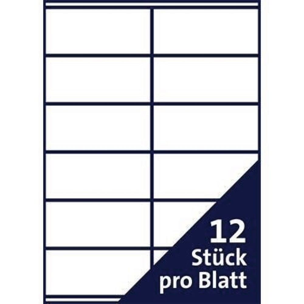 Produktabbildung Nr. 3: Soennecken Etikett 5763 96,5x42,3mm weiß 1.200 St./Pack.