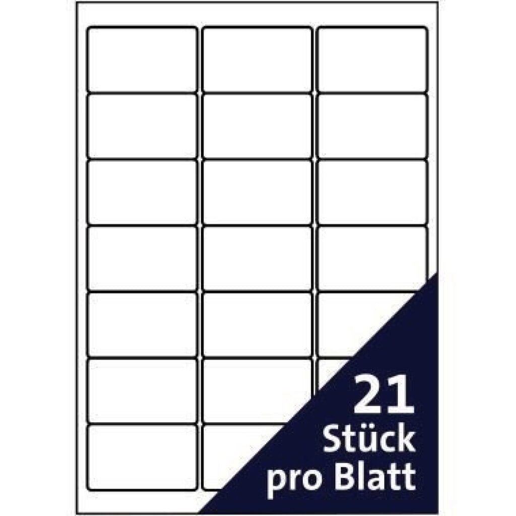 Produktabbildung Nr. 3: Soennecken Etikett 5750 63,5x38,1mm weiß 2.100 St./Pack.