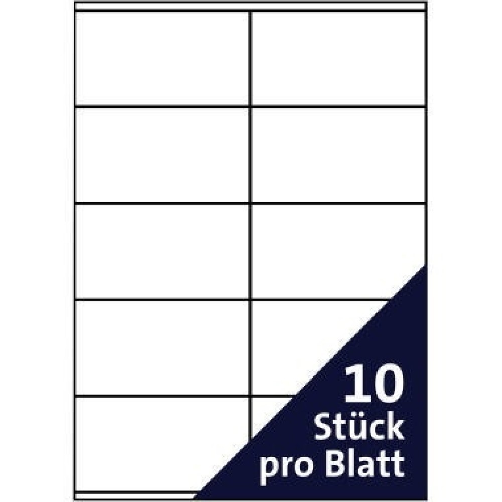 Produktabbildung Nr. 3: Soennecken Etikett 5752 105x57mm weiß 1.000 St./Pack.