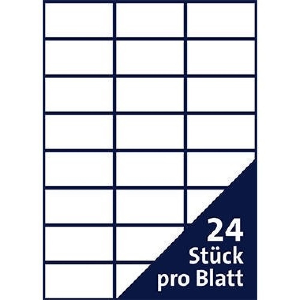 Produktabbildung Nr. 7: Soennecken Etikett 5760 70x37mm weiß 2.400 St./Pack.