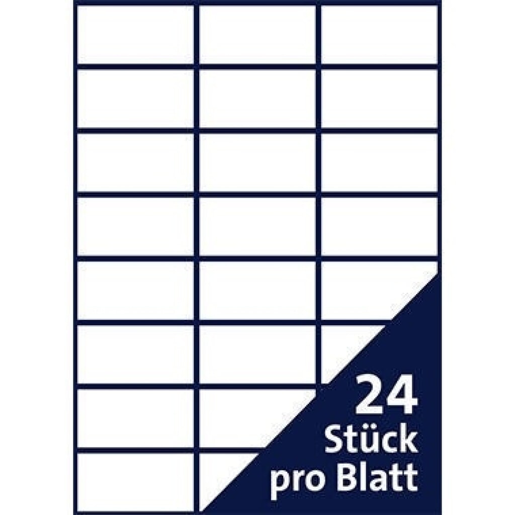 Produktabbildung Nr. 7: Soennecken Etikett 5760 70x37mm weiß 2.400 St./Pack.