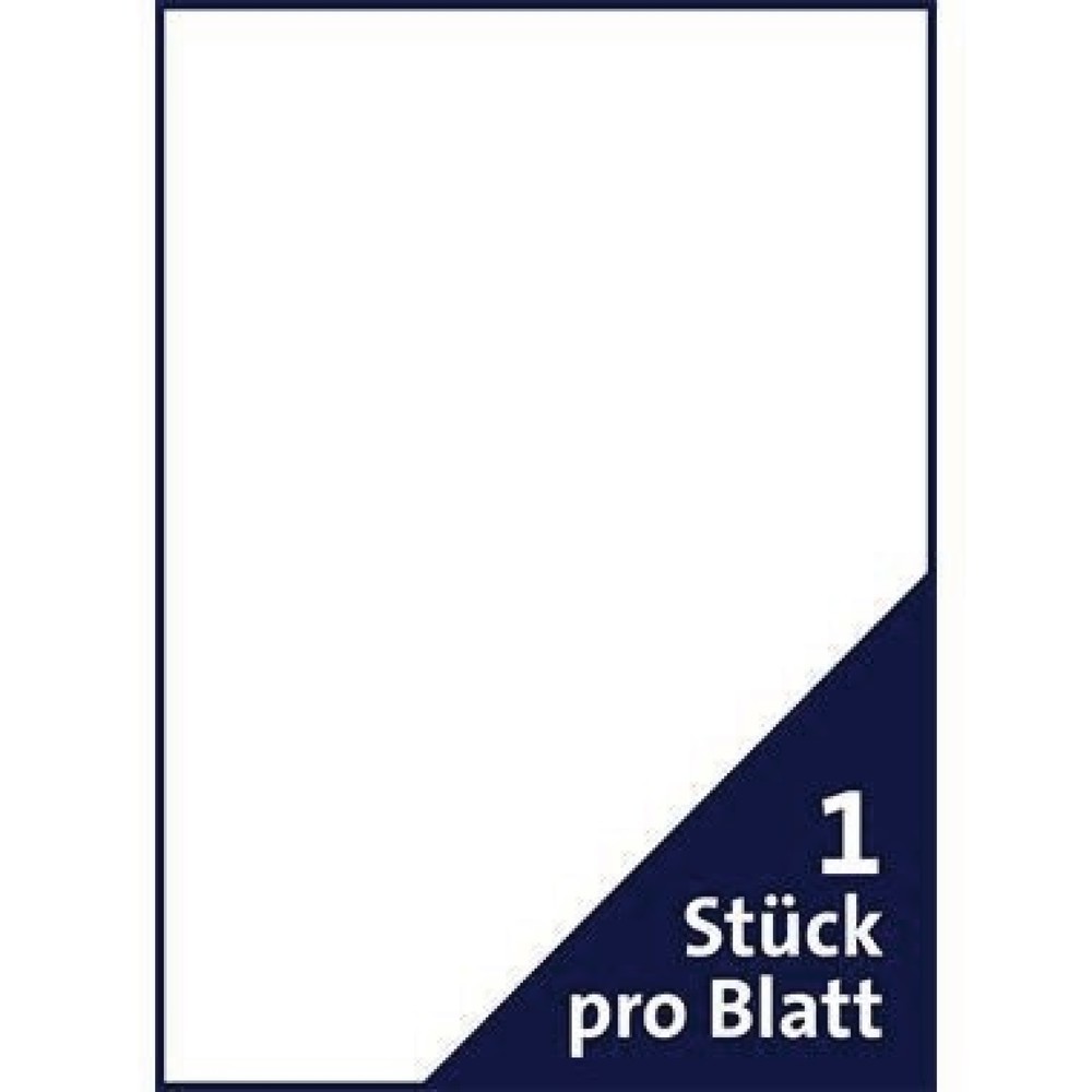 Produktabbildung Nr. 7: Soennecken Etikett 5769 210x297mm weiß 100 St./Pack.