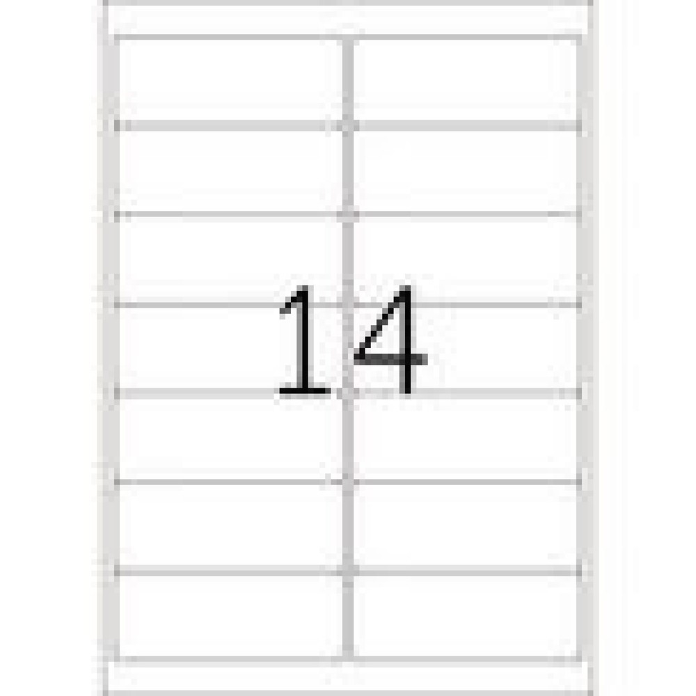 Produktabbildung Nr. 13: HERMA Superprint-Etiketten 4678 99,1x38,1mm weiß 1.400 St./Pack