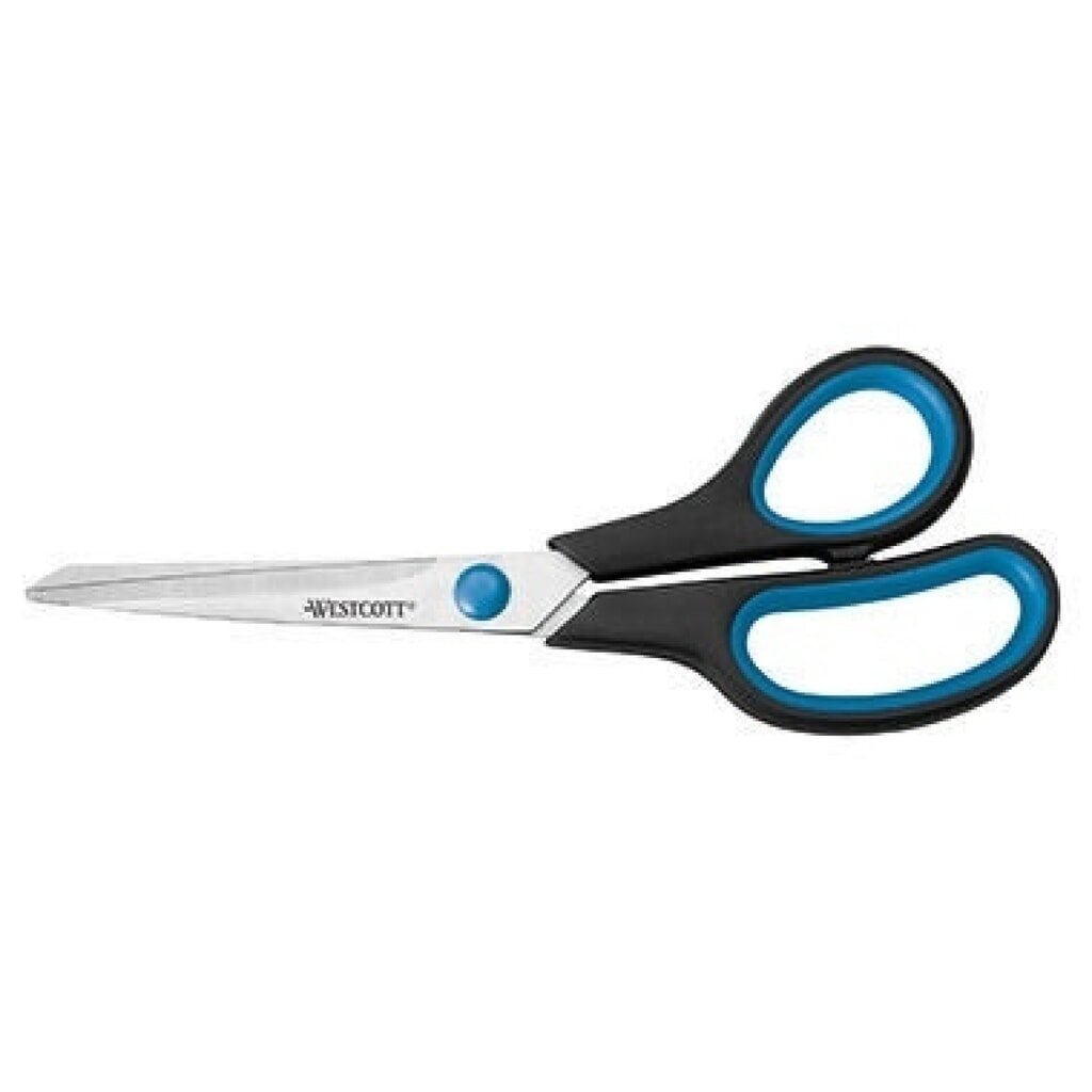 Produktabbildung: Westcott Schere Easy Grip E-30283 00 20cm Stahl schwarz/blau