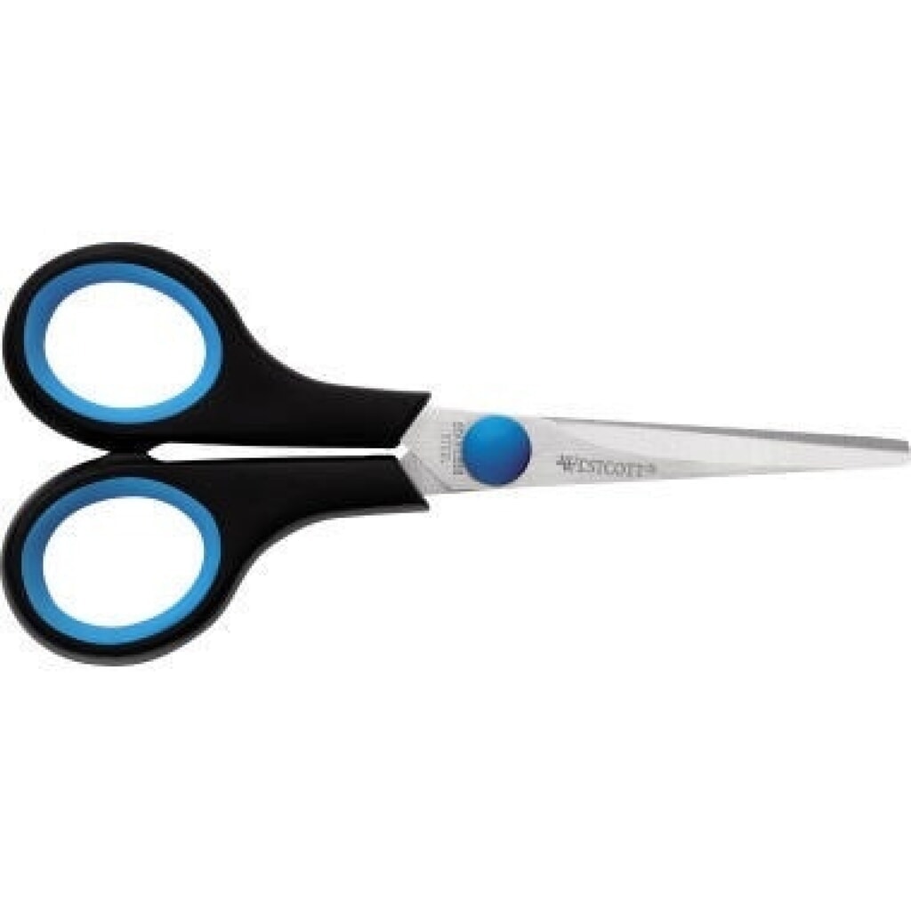 Westcott Schere Easy Grip E-30252 00 13cm Linkshänder blau Produktabbildung: Westcott Schere Easy Grip E-30252 00 13cm Linkshänder blau