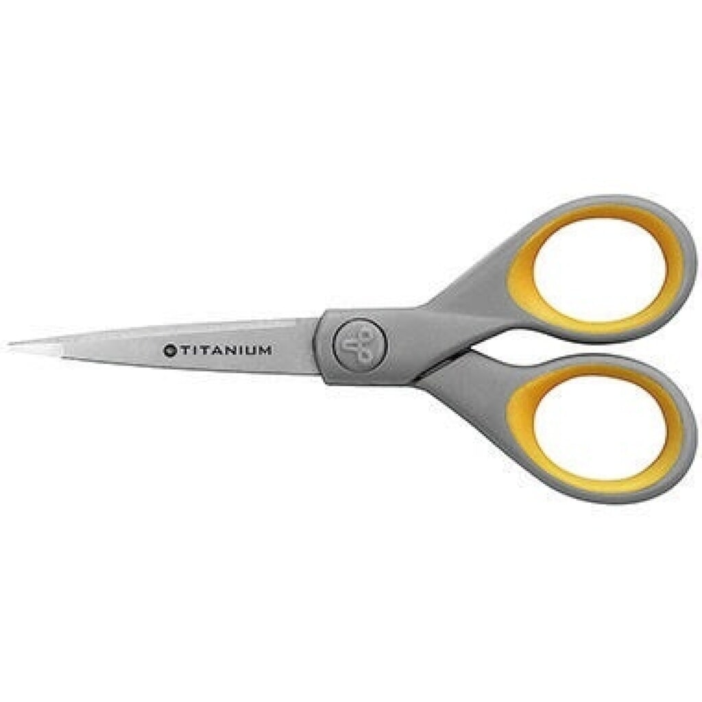 Westcott Schere Titanium Super E-30450 00 13cm gelb/grau Produktabbildung: Westcott Schere Titanium Super E-30450 00 13cm gelb/grau
