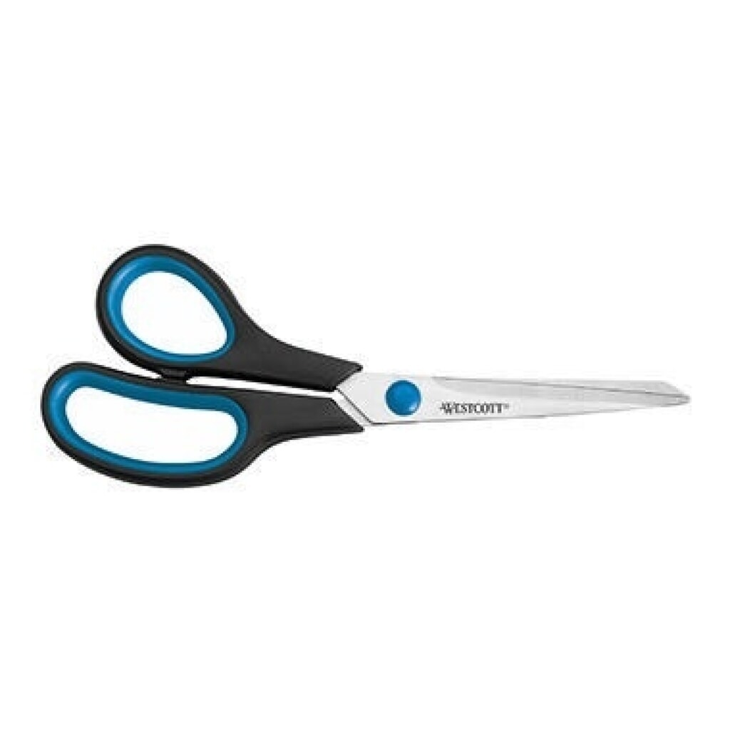 Westcott Schere Easy Grip E-30282 00 20cm Linkshänder blau Produktabbildung: Westcott Schere Easy Grip E-30282 00 20cm Linkshänder blau