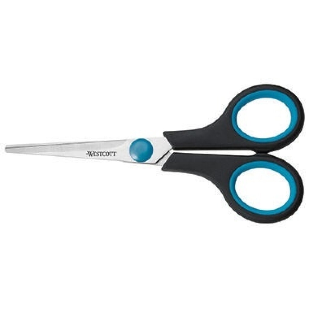 Westcott Schere Easy Grip E-30250 00 14cm blau Produktabbildung: Westcott Schere Easy Grip E-30250 00 14cm blau
