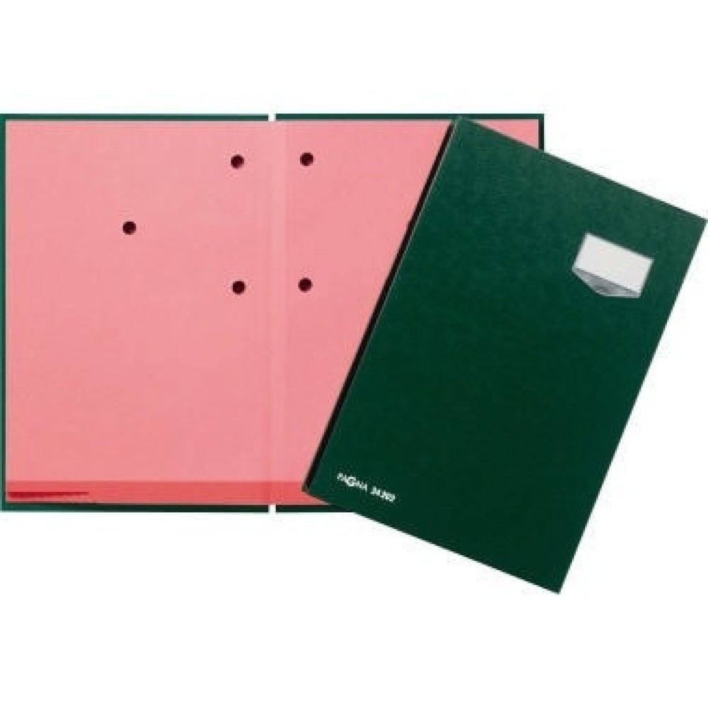 Produktabbildung: PAGNA Unterschriftenmappe de Luxe 24202-03 20Fächer Pappe grün