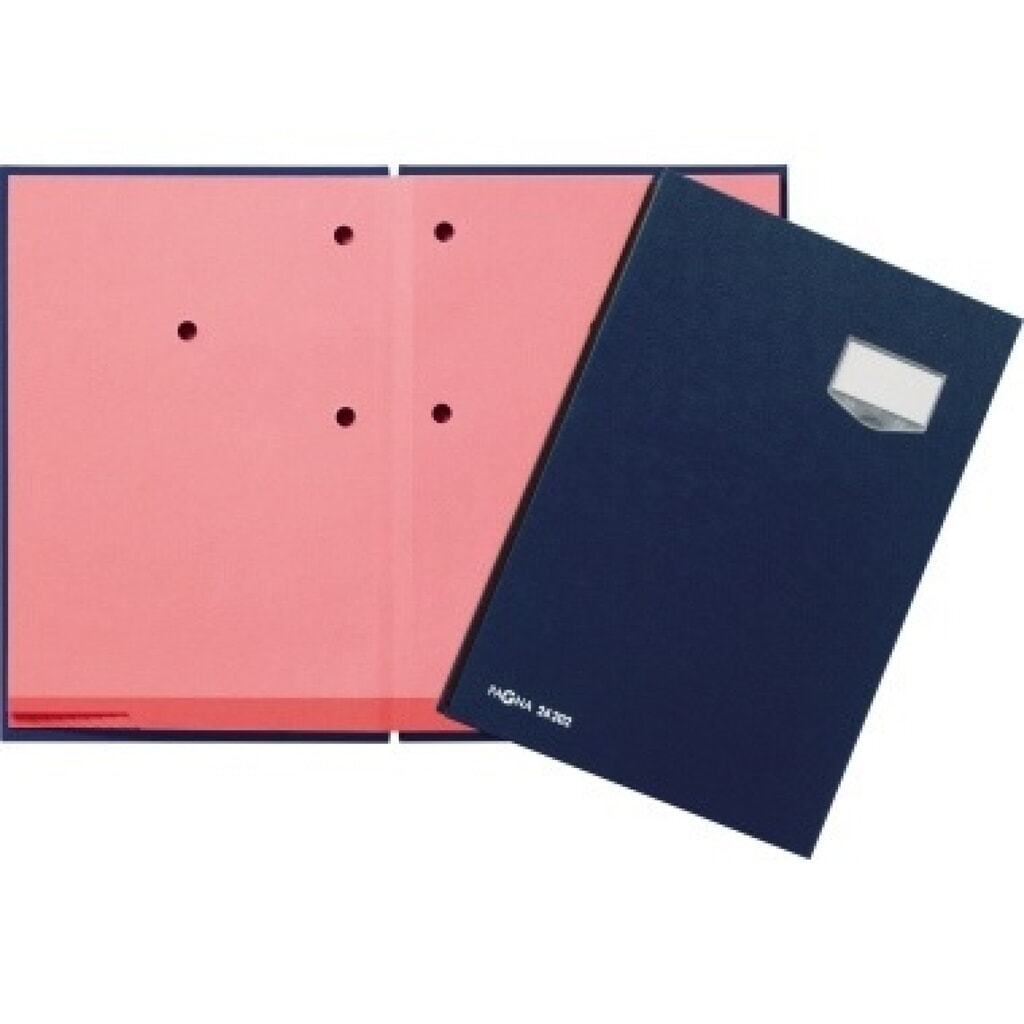 Produktabbildung: PAGNA Unterschriftenmappe de Luxe 24202-02 20Fächer Pappe blau