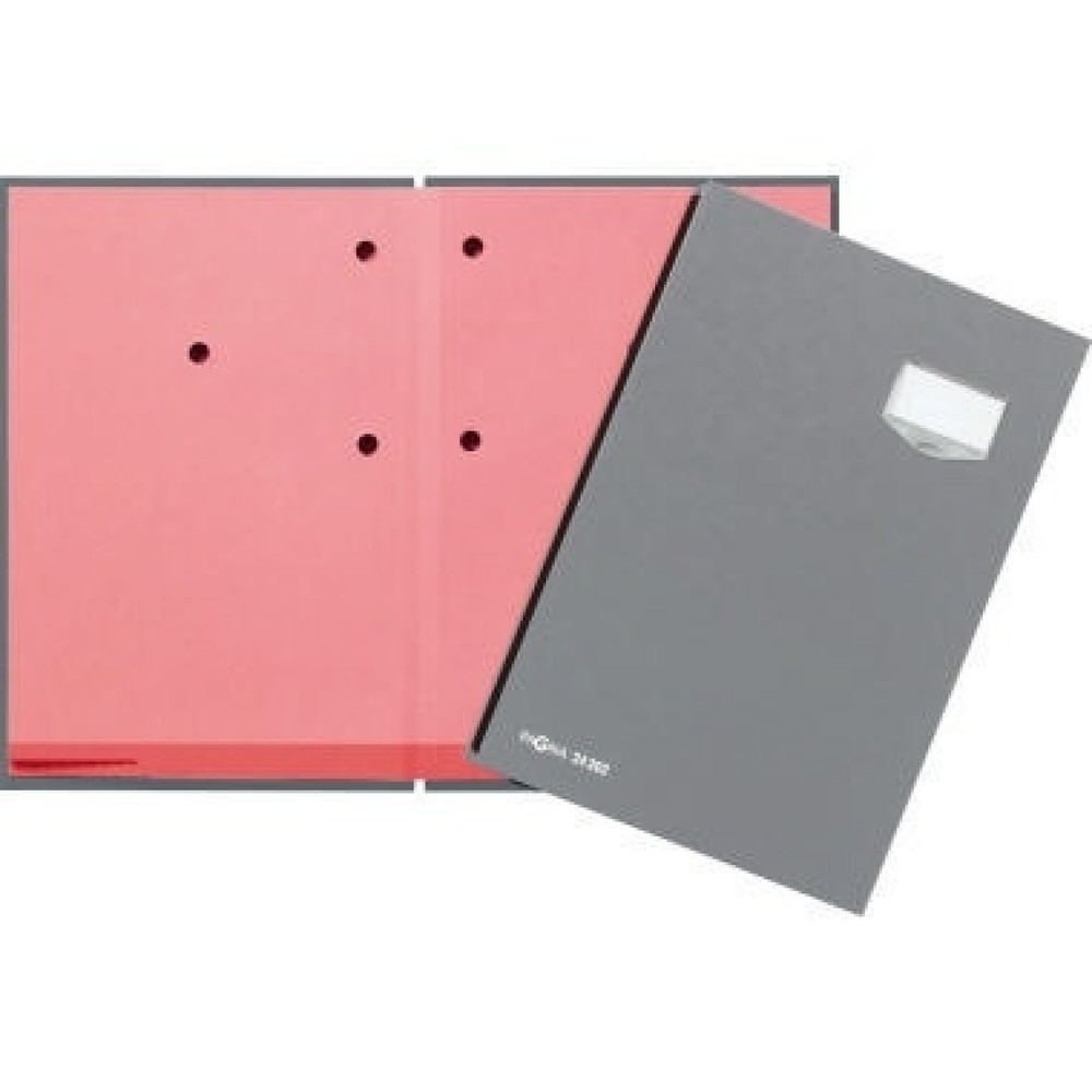 Produktabbildung: PAGNA Unterschriftenmappe de Luxe 24202-06 20Fächer Pappe grau