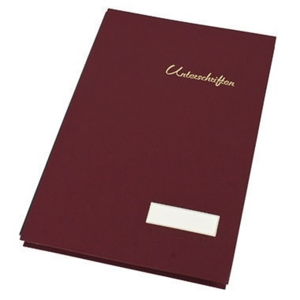 Produktabbildung Nr. 1: Soennecken Unterschriftsmappe 1492 DIN A4 20Fächer Leinen rot