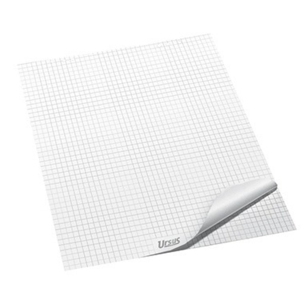 Produktabbildung: Ursus Flipchartblock 036441 68x99cm kariert weiß 20Blatt