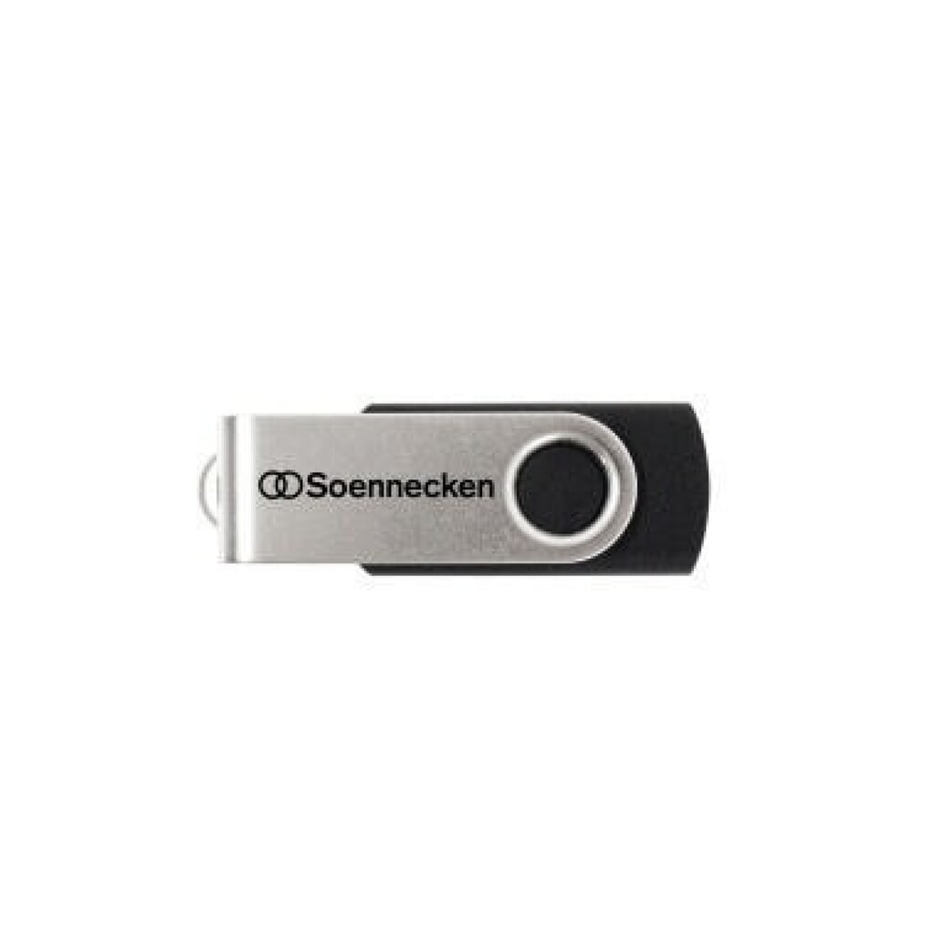 Soennecken USB-Stick 71616 2.0 4GB schwarz/silber Produktabbildung: Soennecken USB-Stick 71616 2.0 4GB schwarz/silber