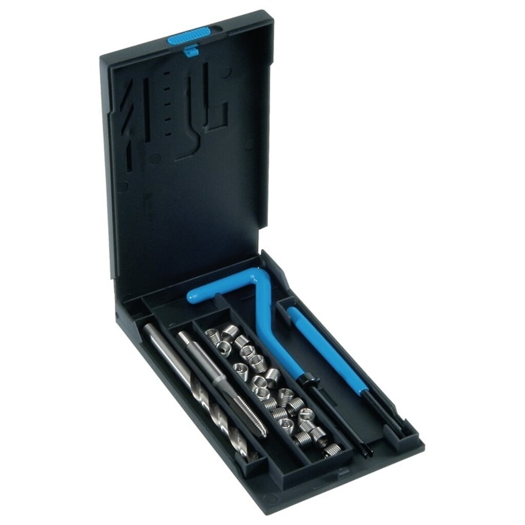 V-COIL Gewindereparatursatz DIN 8140 Typ Standard, rostfreier Stahl, M3x0,5 mm, 1,5xD Produktabbildung: V-COIL Gewindereparatursatz DIN 8140 Typ Standard, rostfreier Stahl, M3x0,5 mm, 1,5xD