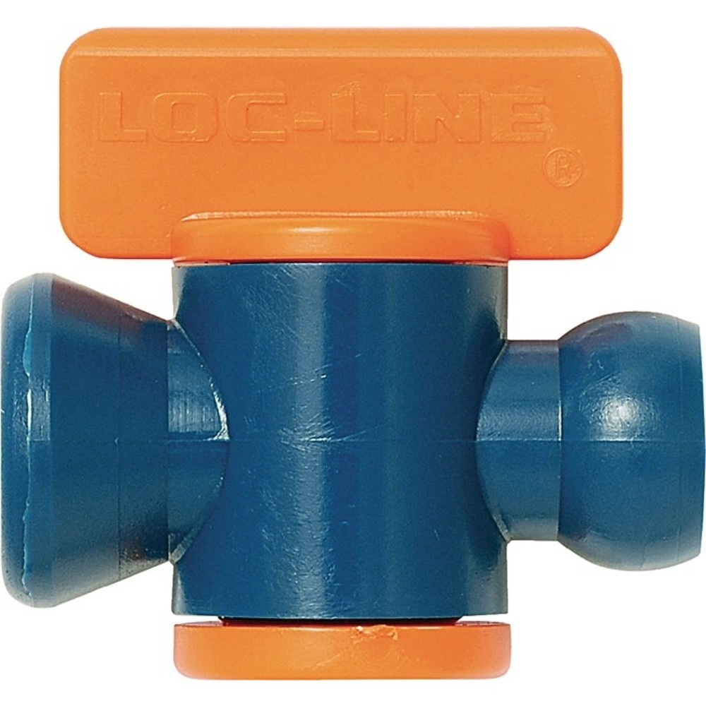 Illustration du produit: Vanne d'arrêt LOC-LINE taille 1/4” avec filetage mâle, paquet de 2.