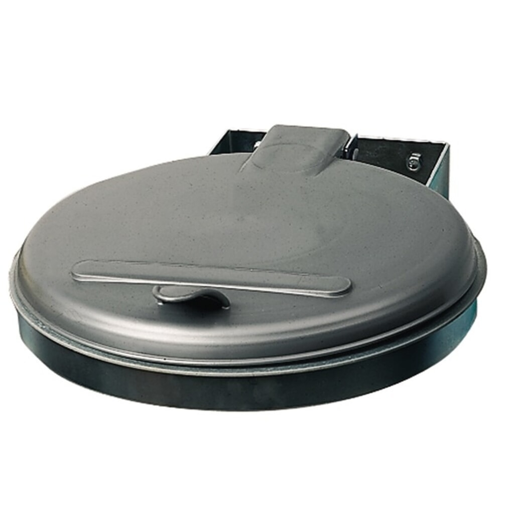VAR® Abfallsammler, 120 l Deckel silber (KS), B400xT510mm Produktabbildung: VAR® Abfallsammler, 120 l Deckel silber (KS), B400xT510mm