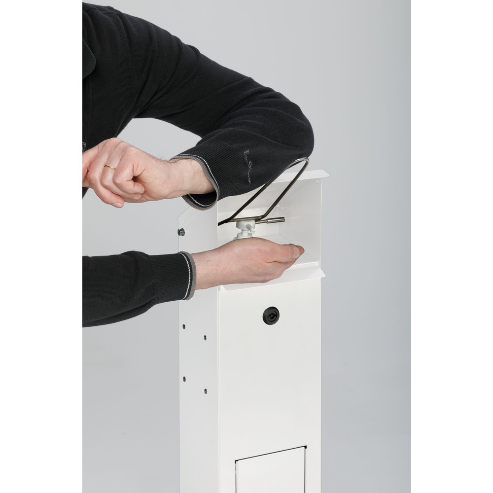Produktabbildung Nr. 2: VAR® Handdesinfektionsspender HDS 115, Bodenmontage, weiß