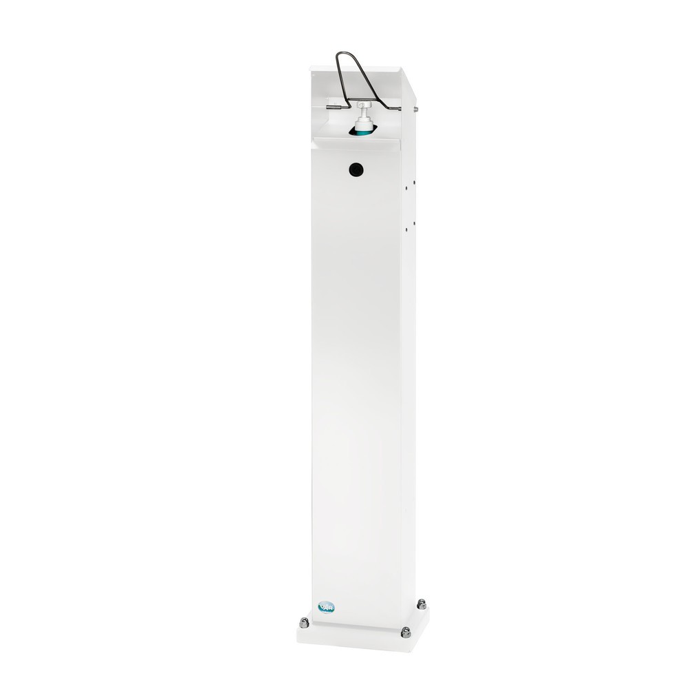 Produktabbildung: VAR® Handdesinfektionsspender HDS 124, Bodenmontage, weiß