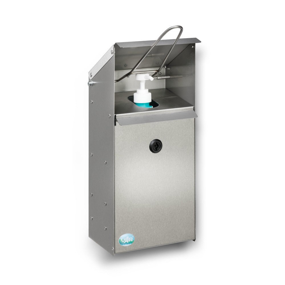 Produktabbildung: VAR® Handdesinfektionsspender HDS 41, Wandmontage, Edelstahl