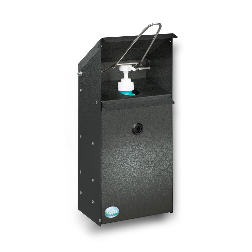 Produktabbildung: VAR® Handdesinfektionsspender HDS 41, Wandmontage, antiksilber