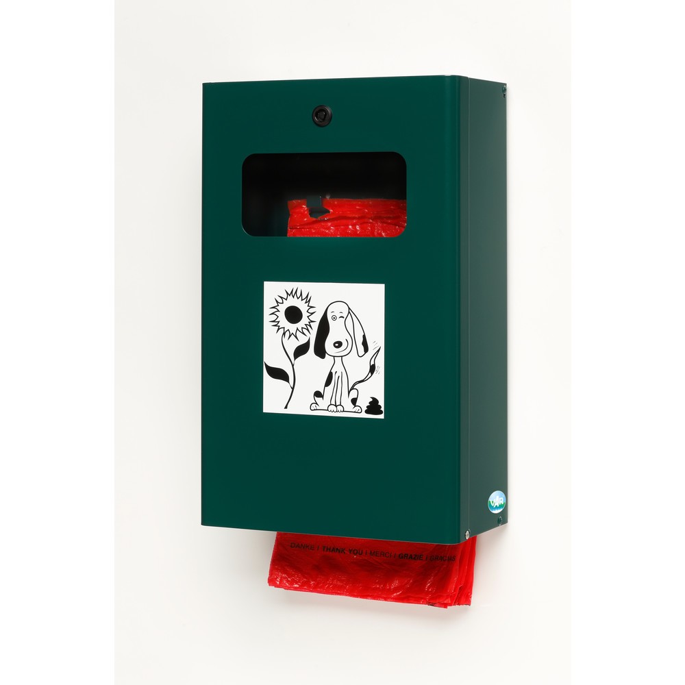 Produktabbildung: VAR® Hundekotbeutelspender DS 6, moosgrün