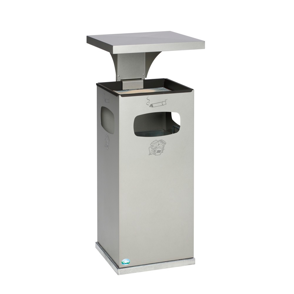 Produktabbildung Nr. 2: VAR® Kombiascher zur Bodenmontage, 72 Liter, purpurrot