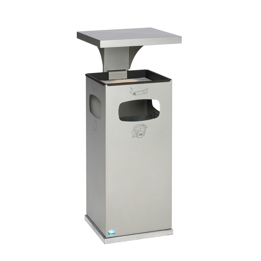 Produktabbildung Nr. 2: VAR® Kombiascher zur Bodenmontage, 38 Liter, anthrazit