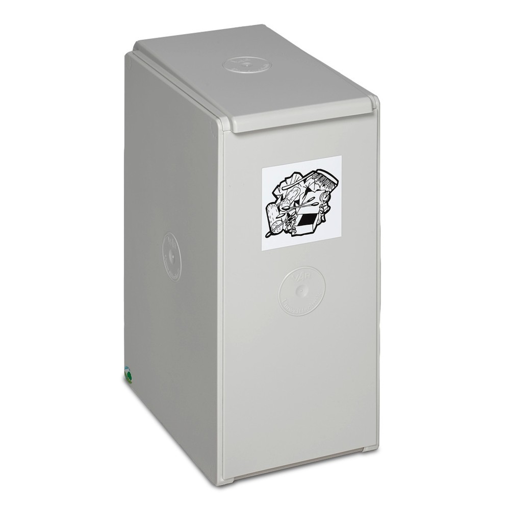 Product image: VAR® recycling container, 40 litres, lid light grey