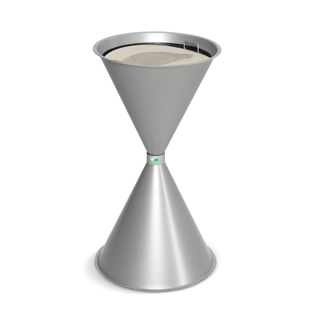 Produktabbildung: VAR® Standascher CLASSIC, Stahl, silber