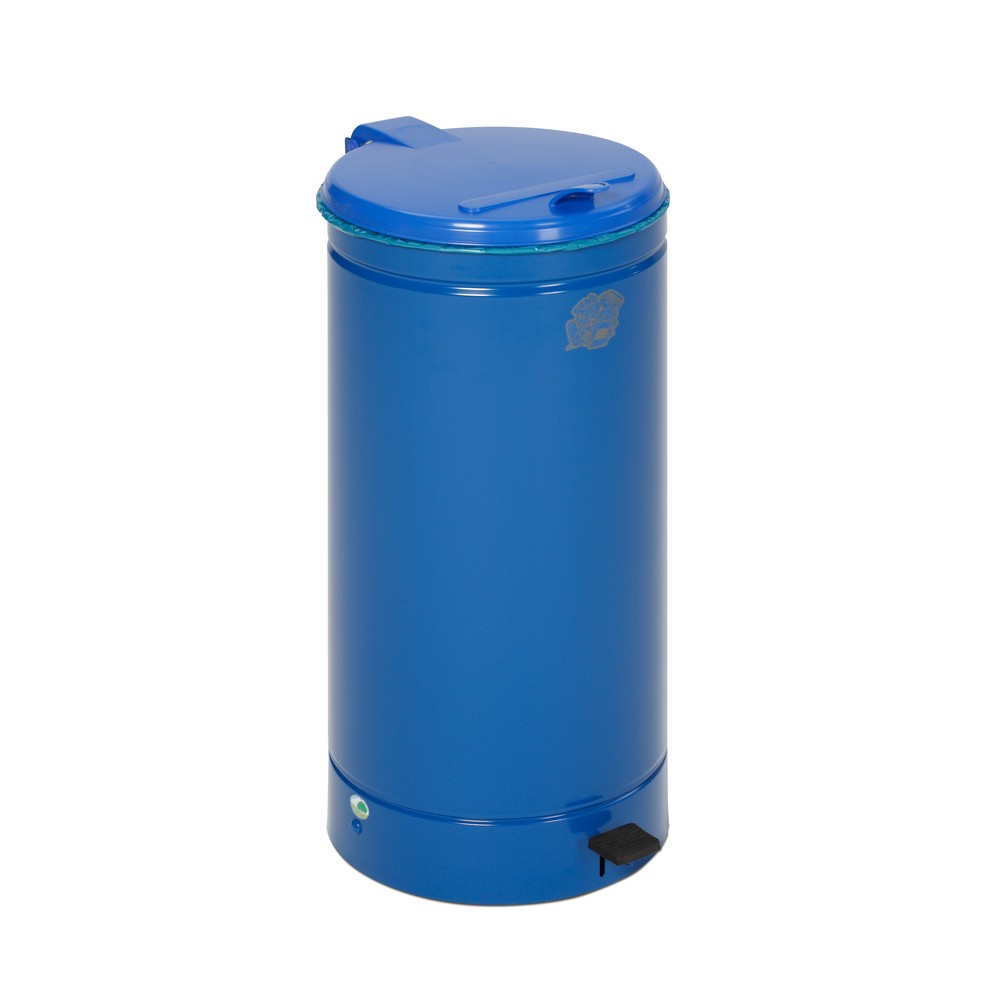 Produktabbildung Nr. 2: VAR® Tret-Abfallsammler Euro-Pedal, 60 Liter, Korpus blau, Deckel blau