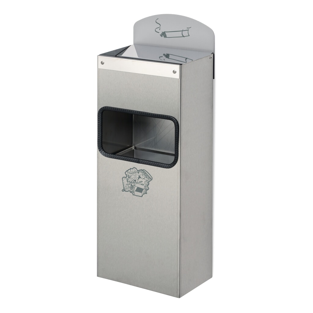 Produktabbildung: VAR® Wandascher, Edelstahl, Kombimodell